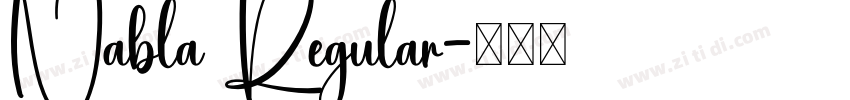 Nabla Regular字体转换